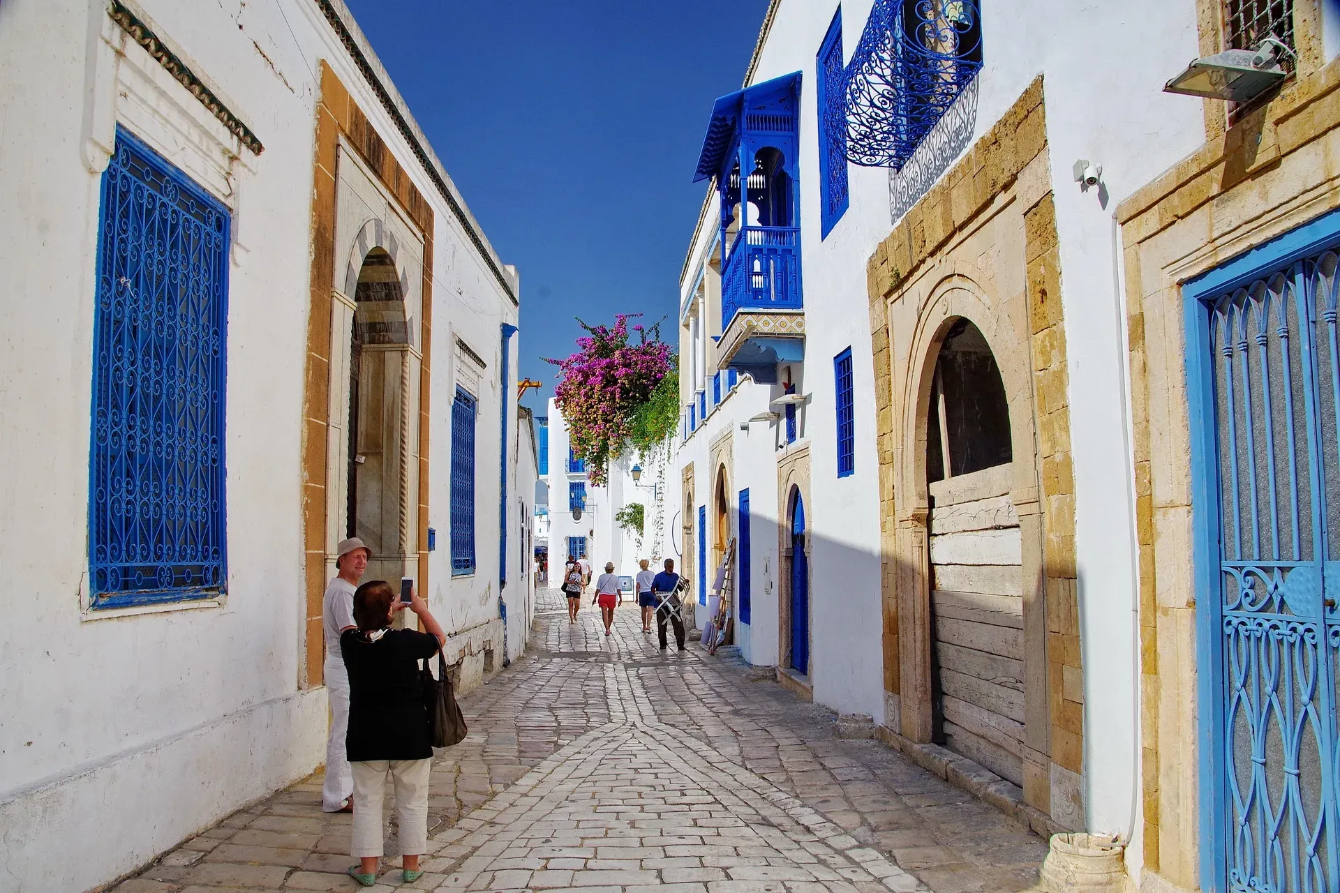 Straatje in een Tunesische medina